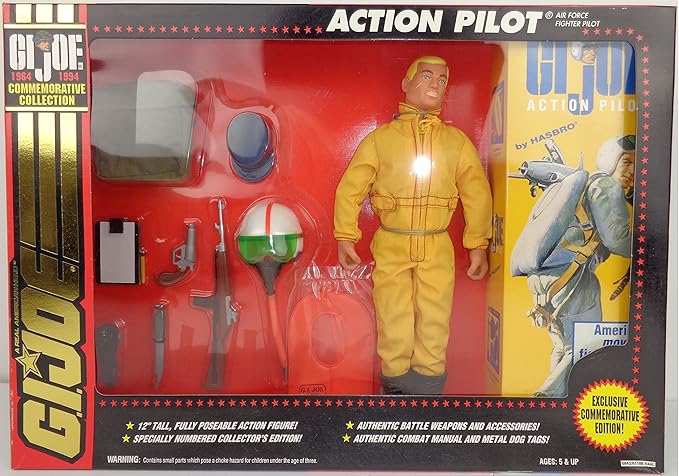 12" GI Joe 30th Anniversary ACTION PILOT Action Figure (1994 Hasbro) - Figurio