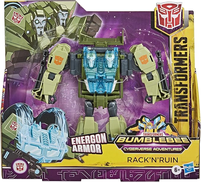 Transformers Toys Cyberverse Ultra Class RACK'N'Ruin Action Figure - Combines with Energon Armor to Power Up - for Kids Ages 6 and Up, 6.75-inch - Figurio