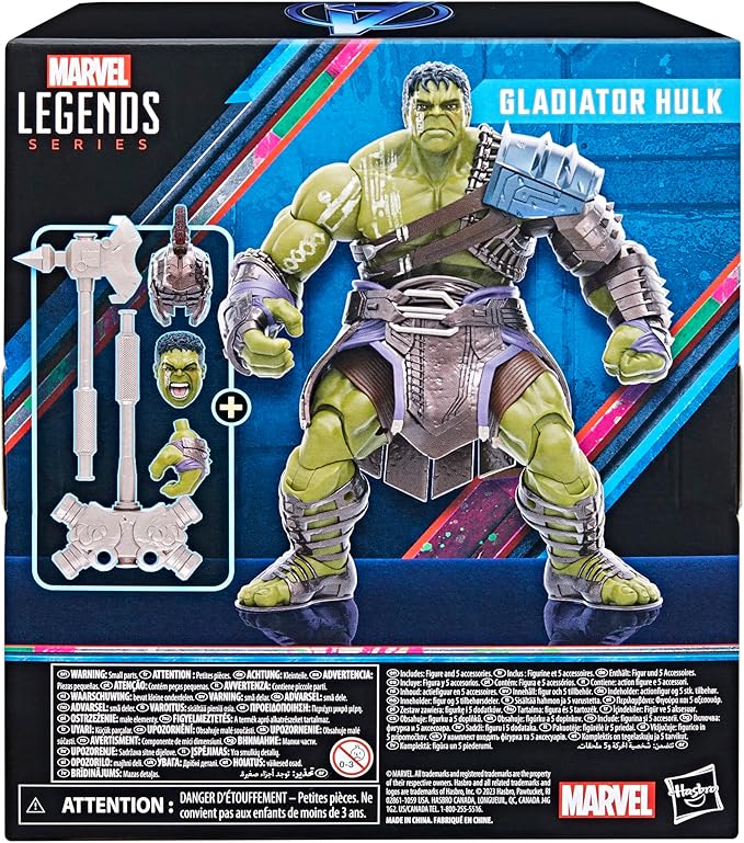 Marvel Legends Series Gladiator Hulk, Thor: Ragnarok Collectible 6-Inch Action Figures (Amazon Exclusive) - Figurio