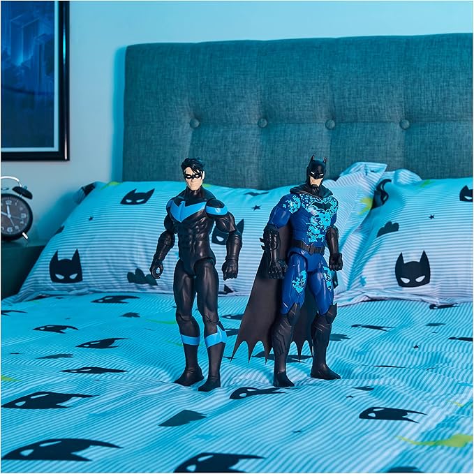 DC Comics Batman 12-inch Nightwing Action Figure, Kids Toys for Boys Aged 3 and up - Figurio