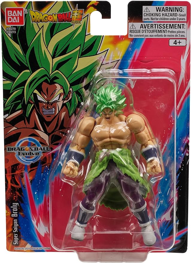 Bandai Namco - Dragon Ball Super - Super Saiyan Broly, Dragon Ball Evolve 5" Action Figure - Figurio