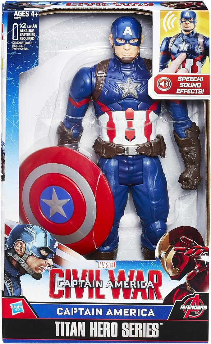 Marvel Titan Hero Series Captain America Electronic Figure - Figurio