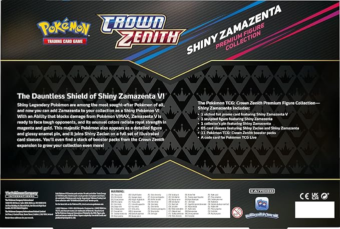 Pokemon Crown Zenith Shiny Zamazenta Premium Figure Collection - Figurio