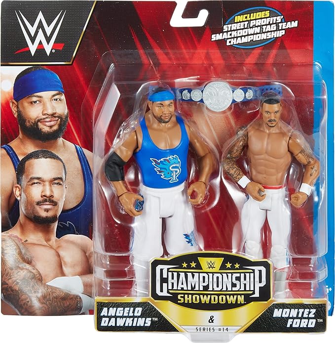 Mattel WWE Cody Rhodes vs Austin Theory Championship Showdown Action Figure 2-Pack with Championship, 6-inch - Figurio