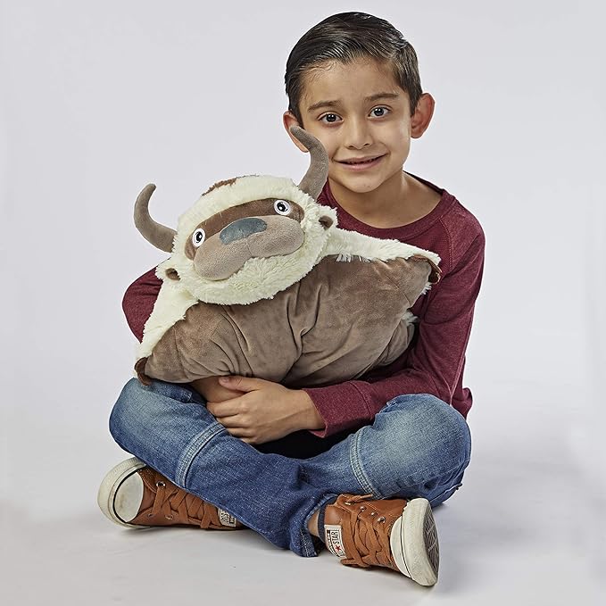 Pillow Pets 16” Appa Stuffed Animal, Nickelodeon Avatar The Last Airbender Plush Toy, white - Figurio