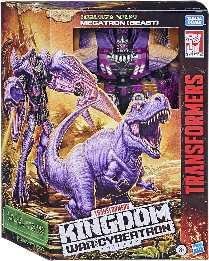 Transformers Toys Generations War for Cybertron: Kingdom Leader WFC-K10 Megatron (Beast) Action Figure - Kids Ages 8 and Up, 7.5-inch - Figurio