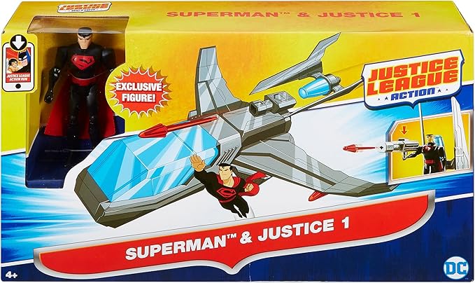 DC Comics Justice League Action Superman & Justice 1 Vehicle, 4.5 - Figurio