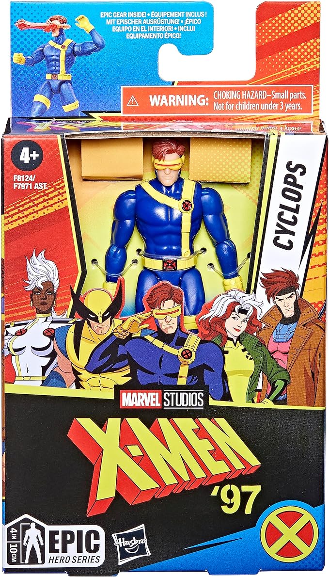 Marvel Epic Hero Series Cyclops Action Figure, 4-Inch X-Men Action Figures, Ages 4 and Up - Figurio