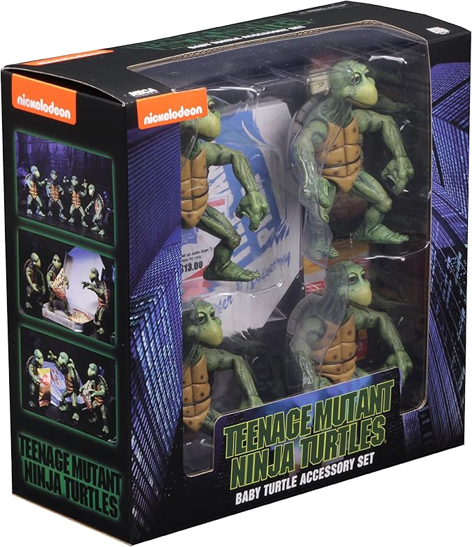 NECA - Teenage Mutant Ninja Turtles (1990 Movie) - 1/4 Scale Action Figures - Baby Turtles Set - Figurio