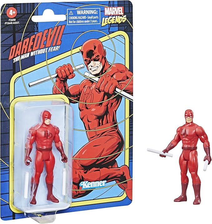 Marvel Hasbro Legends 3.75-inch Scale Retro 375 Collection Daredevil Action Figure Toy - Figurio