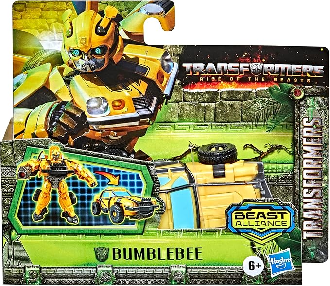 Transformers Toys Rise of The Beasts Movie Beast Alliance Battle Changers Bumblebee Action Figure, Ages 6 and Up, 4.5 inch - Figurio