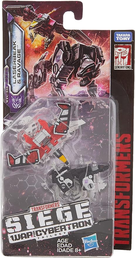 Transformers Toys Generations War for Cybertron: Siege Micromaster Wfc-S18 Soundwave Spy Patrol 2 Pack Action Figure - Adults & Kids Ages 8 & Up, 1.5" - Figurio