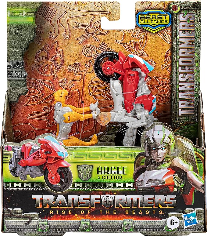 Transformers: Rise of The Beasts Movie Beast Alliance Beast Weaponizers 2-Pack Arcee & Cheetor Toys, Age 6 and Up, 5-inch - Figurio