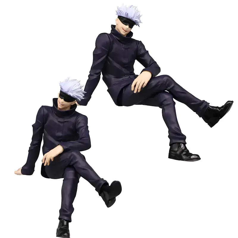 15CM Figure Anime Jujutsu Kaisen Gojo Satoru Sitting Pressed Noodles Model Dolls Toy Gift Collect Boxed PVC Material - Figurio